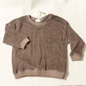 Zara 18/24 Terrycloth Sweatshirt